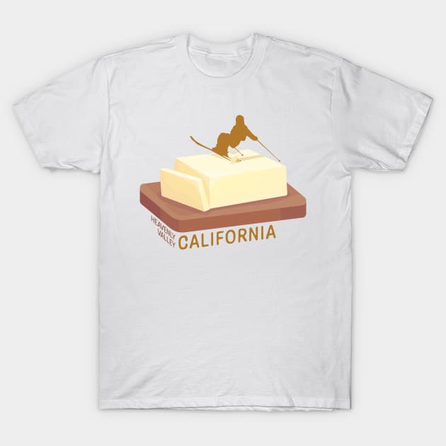 Ski Butter Carving | Heavenly Valley California T-Shirt by KlehmInTime